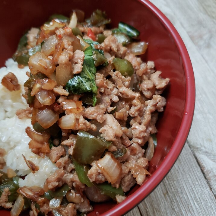 簡単♪ガパオ丼